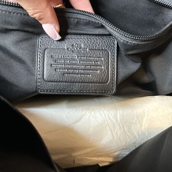 Authentic Coach Hudson Surplus Commuter Leather Laptop Briefcase Bag F70374 Real - Picture 3 of 8